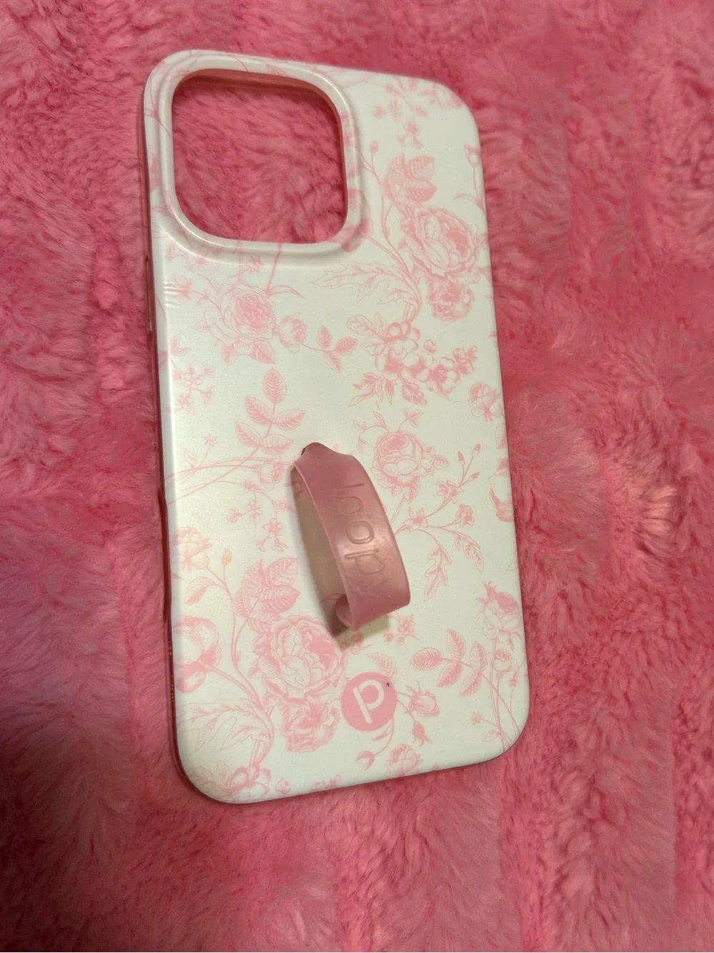 Loopy Pink Toile